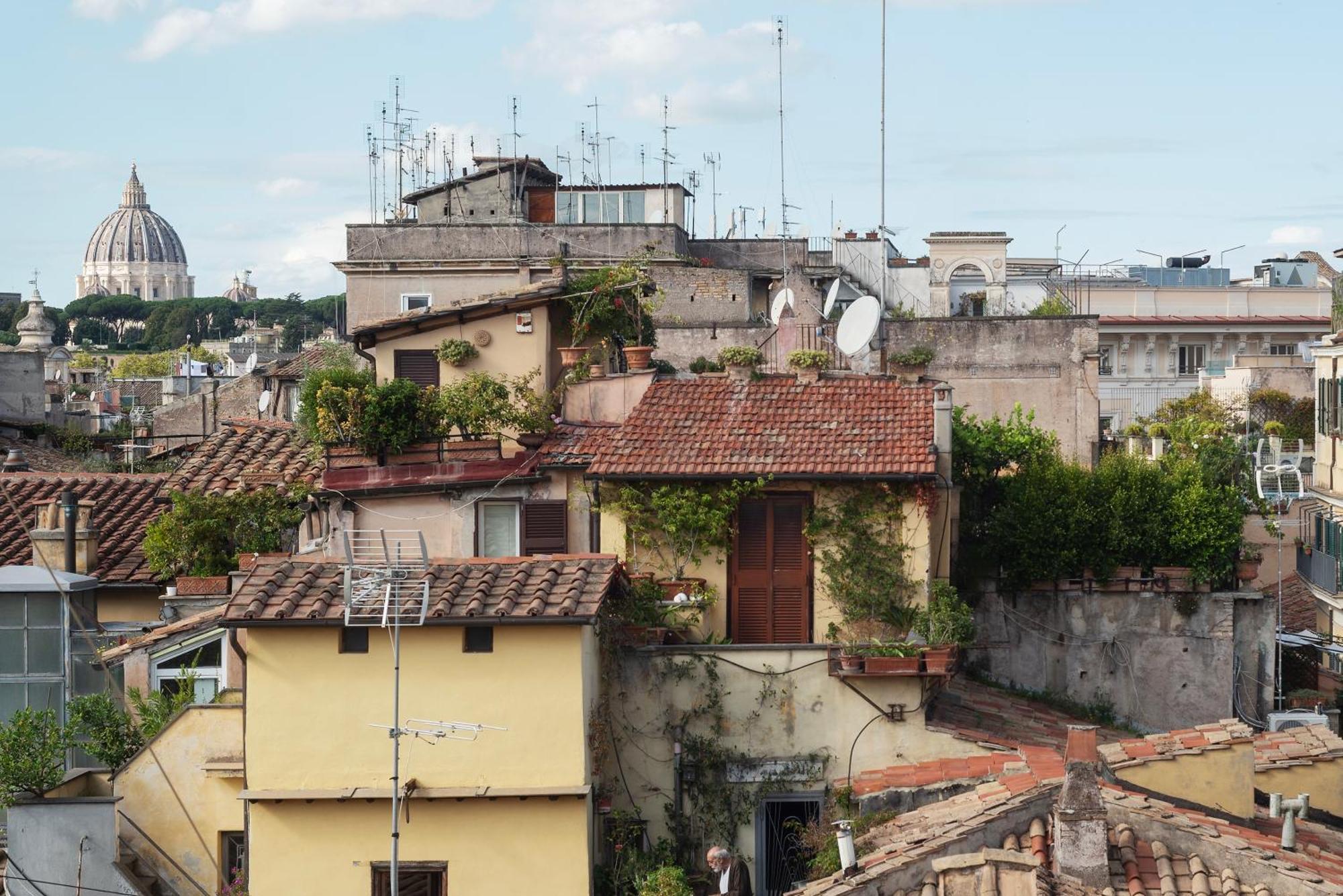 Apartment With Terrace In Via Del Pellegrino - FromhometoRom Exterior foto