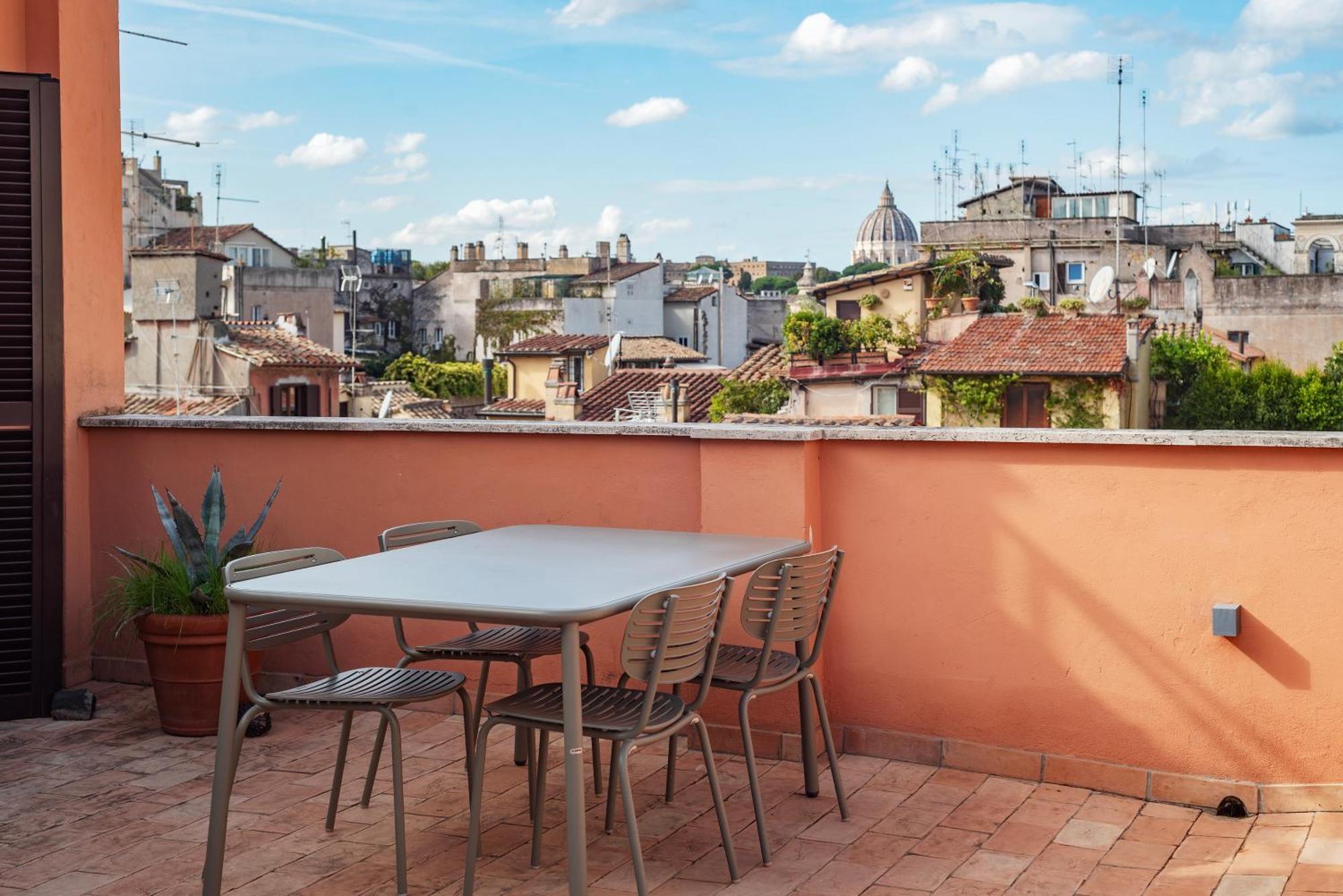 Apartment With Terrace In Via Del Pellegrino - FromhometoRom Exterior foto