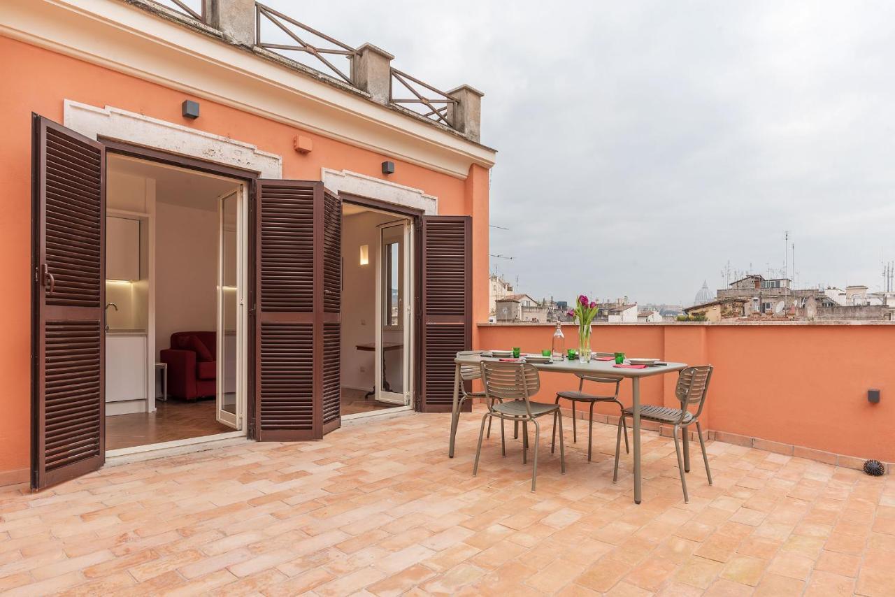 Apartment With Terrace In Via Del Pellegrino - FromhometoRom Exterior foto